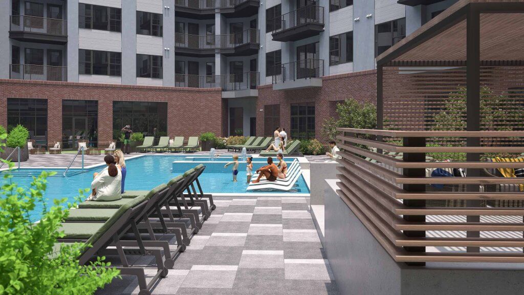 pool deck rendering apartments in huntsville