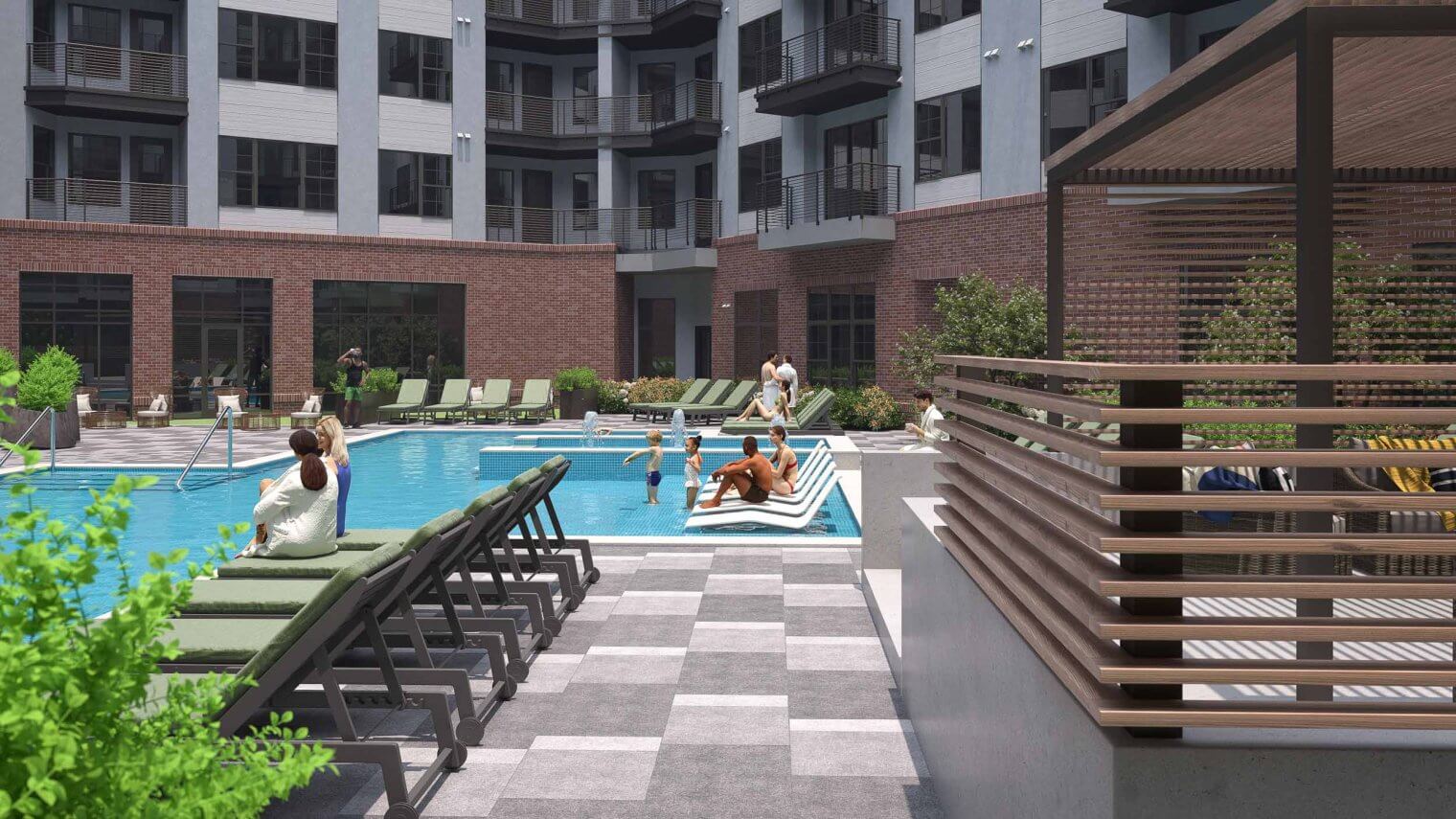 pool deck rendering apartments in huntsville